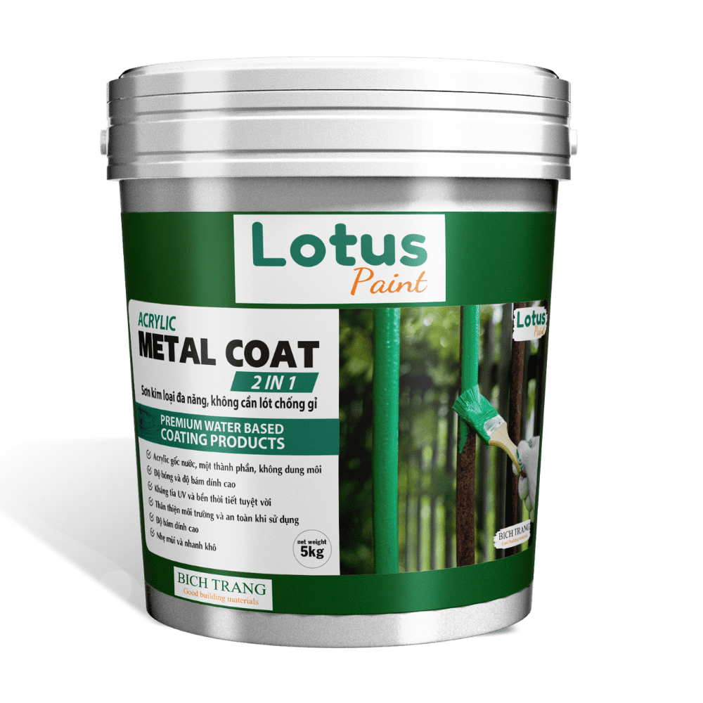 Lotus Metal Coat 2in1 DTM — sơn thẳng lên mạ kẽm không cần lót riêng